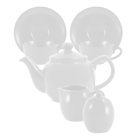 Amsterdam Tea Set - 2 Cup - White