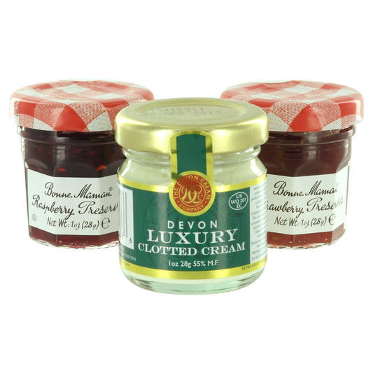 Pick 2 Jams & 1 Clotted Cream - 1oz Jars